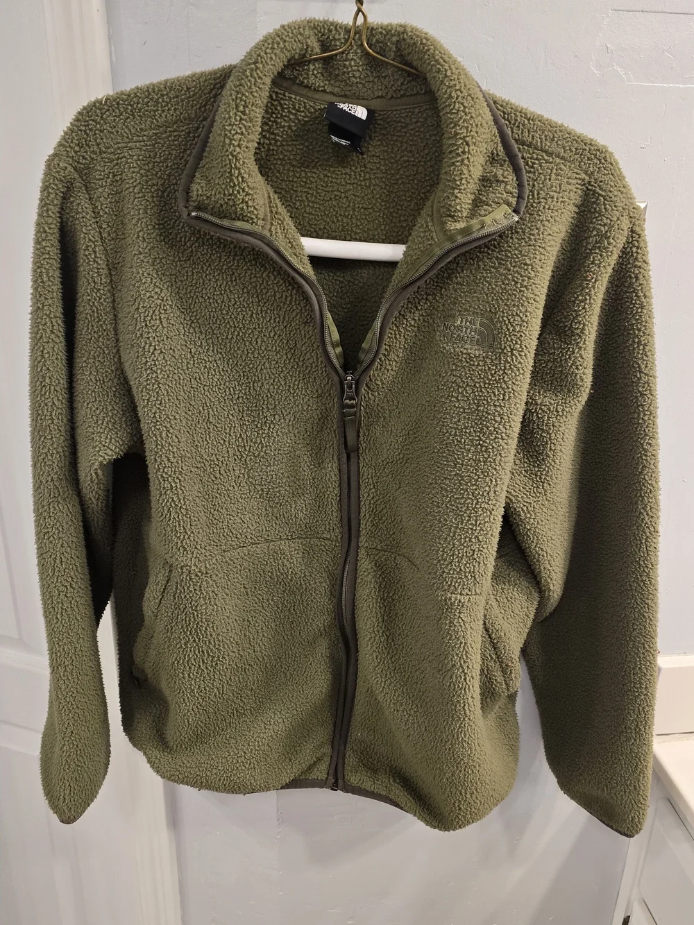 The North Face Olive Green Fleece Jacket